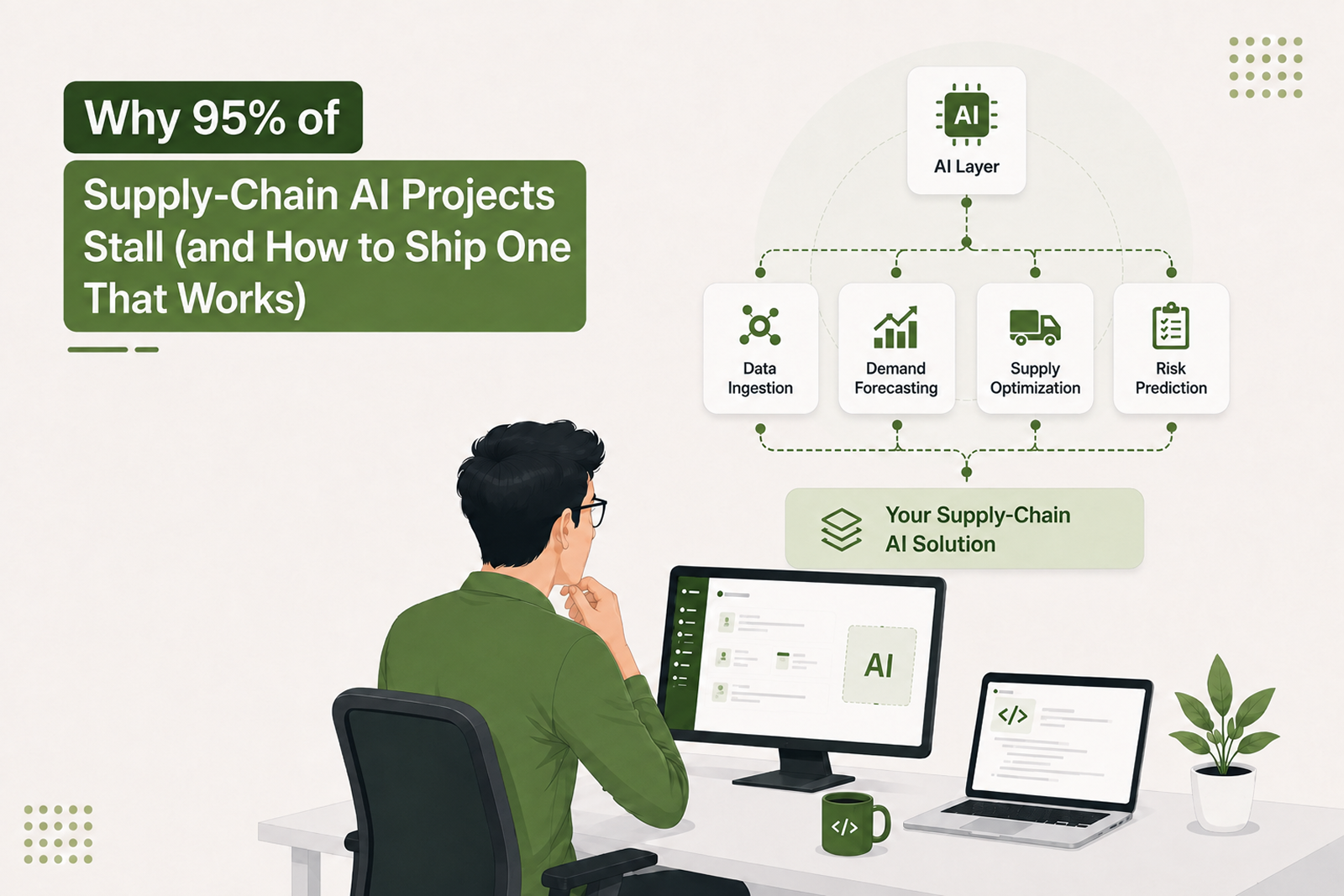 Why 95% of Supply-Chain AI Projects Stall (and How to Ship One That Works) - Shanti Infosoft 2026