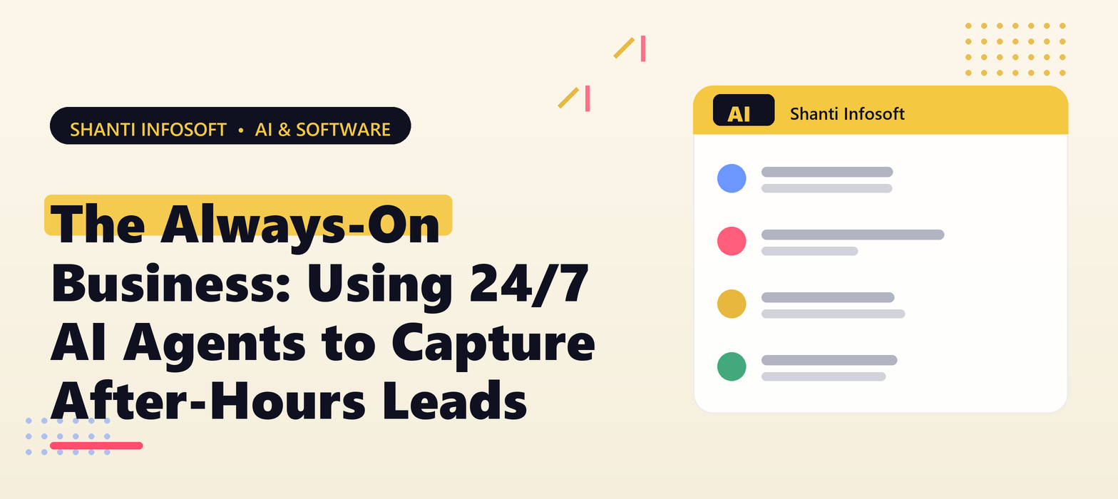 The Always-On Business: Using 24/7 AI Agents to Capture After-Hours Leads — Shanti Infosoft 2026