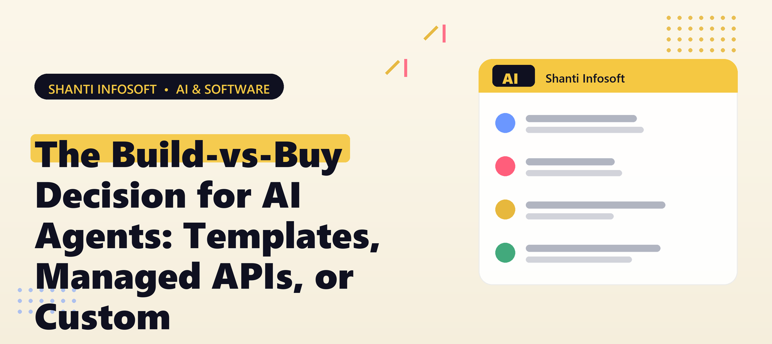The Build-vs-Buy Decision for AI Agents: Templates, Managed APIs, or Custom — Shanti Infosoft 2026