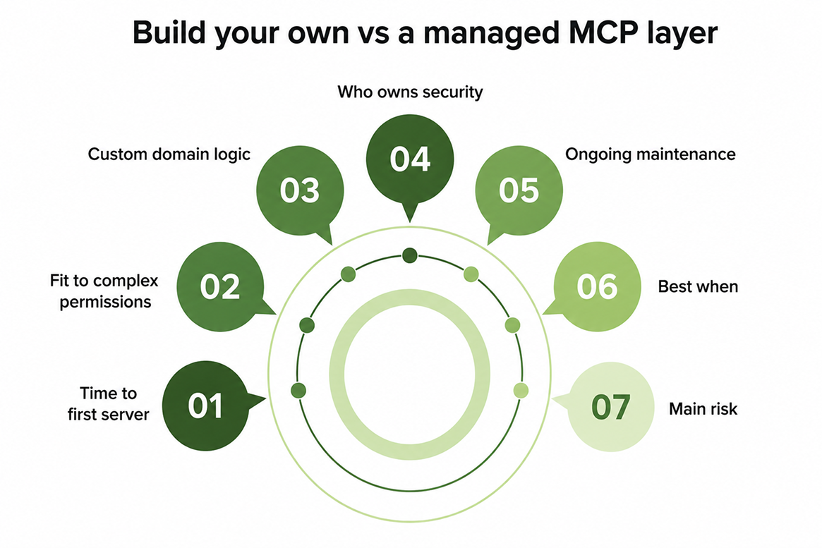 Build your own vs a managed MCP layer