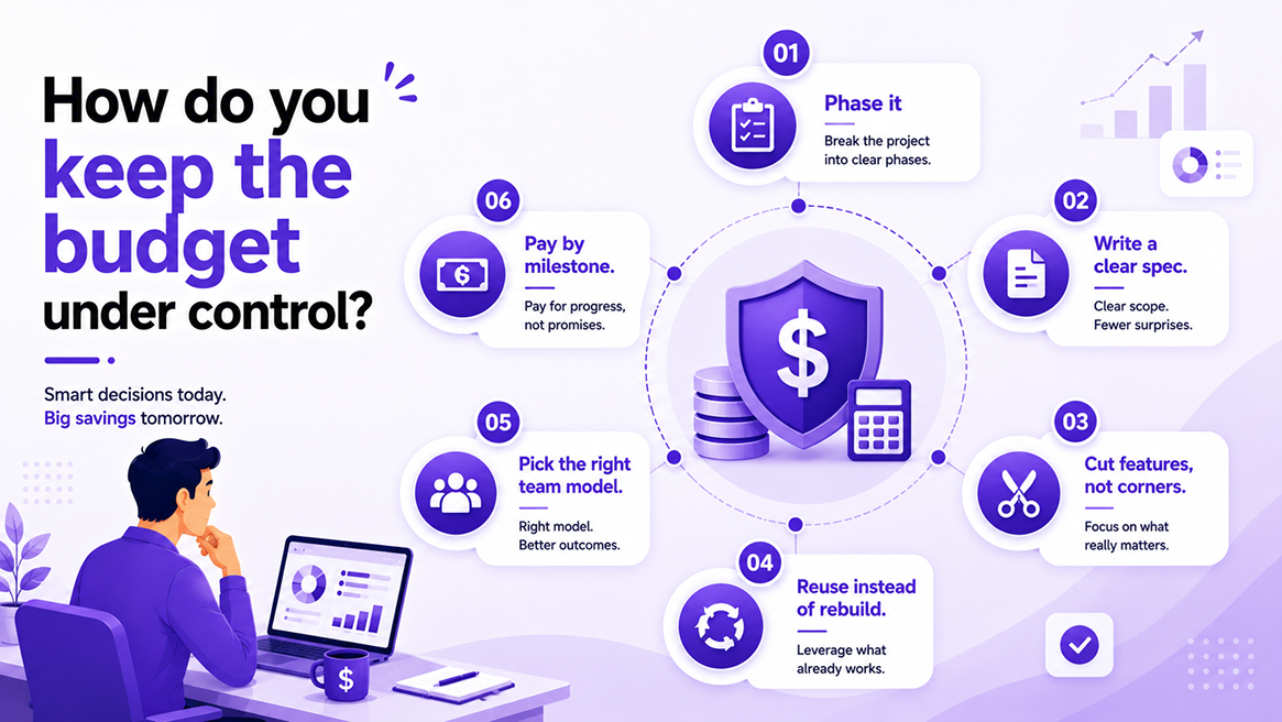 How do you keep the budget under control?