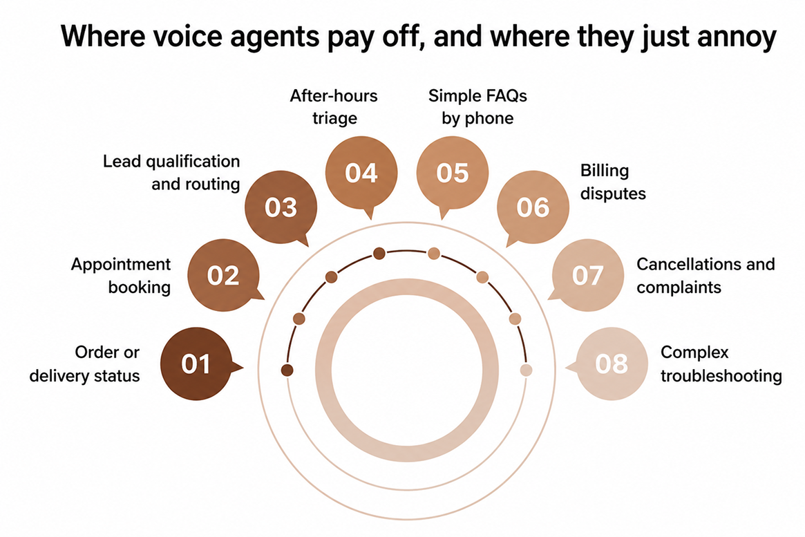 Where voice agents pay off