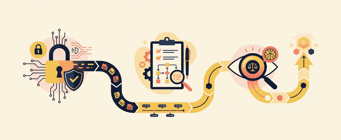 The compliance gates an AI project must pass in Fintech and HealthTech — data privacy, audit trail, human oversight — Shanti Infosoft